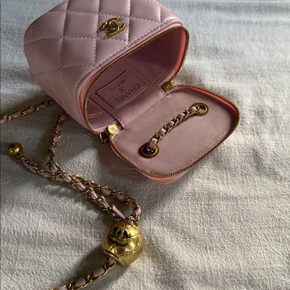 Fashion Light Pink Quilted Micro Bag - Picture 3 of 5
